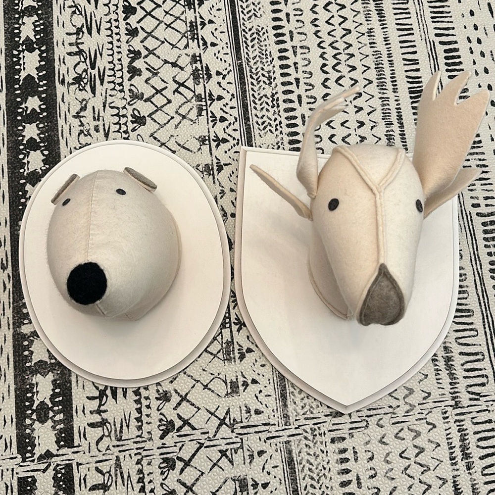 RH Baby & Child Nursery Felt Animal Heads